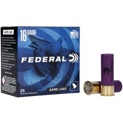 FED GAME LOAD 16GA 2 3/4″ #6 25/250