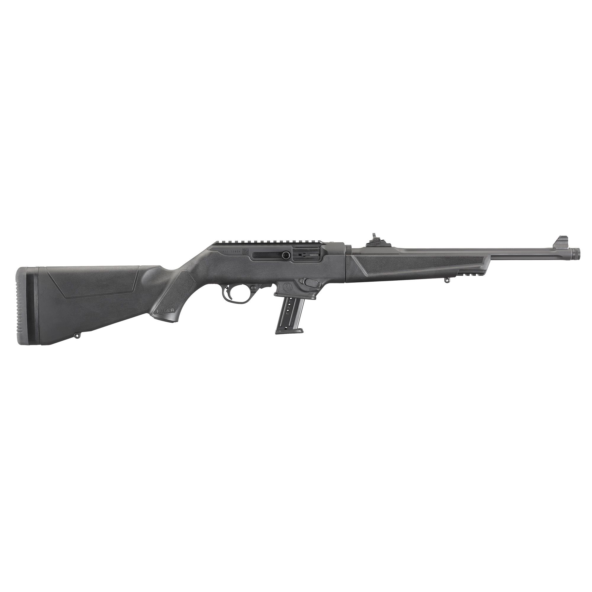 RUGER PC 9MM 16.12″ 17RD BL THRD FLT