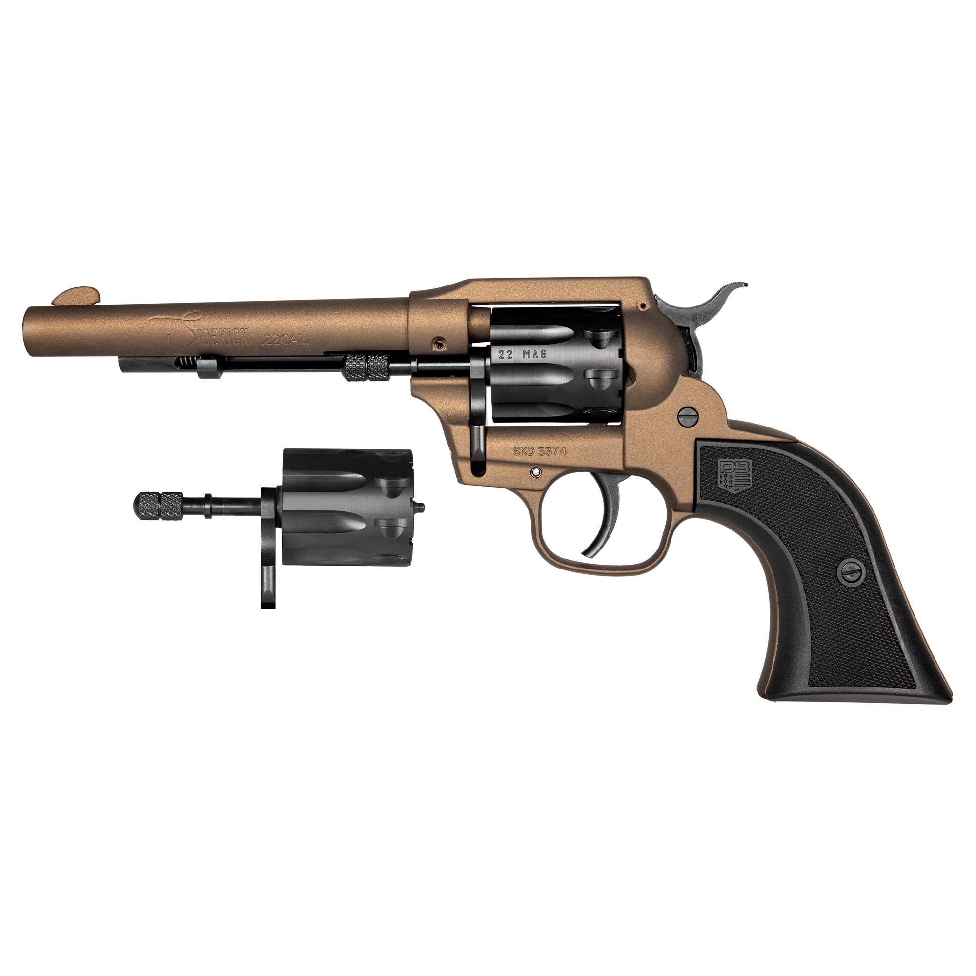 DBF SIDEKICK 22LR/22WMR 5.5″ 9RD MB