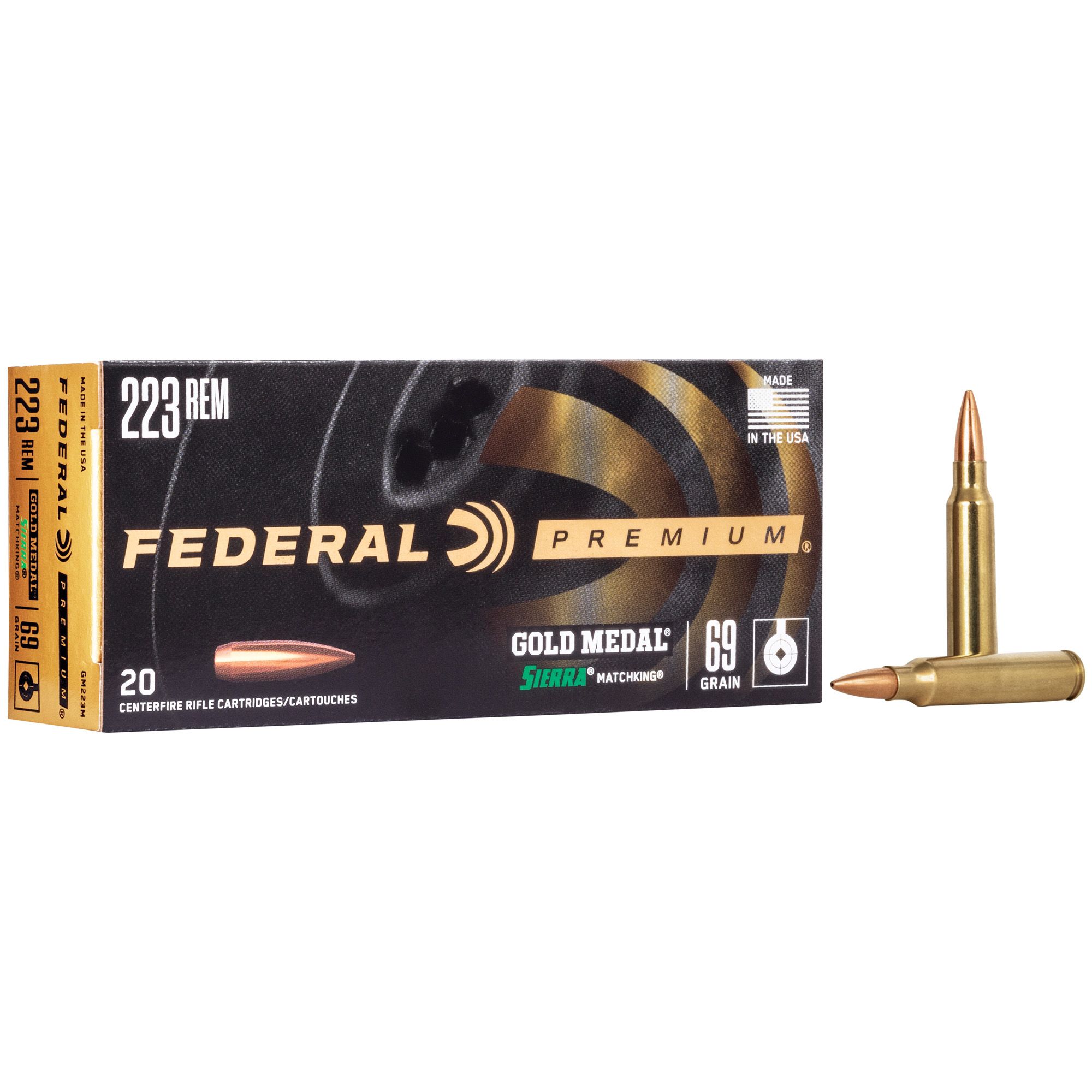 FED GOLD MDL 223REM 69GR BTHP 20/200