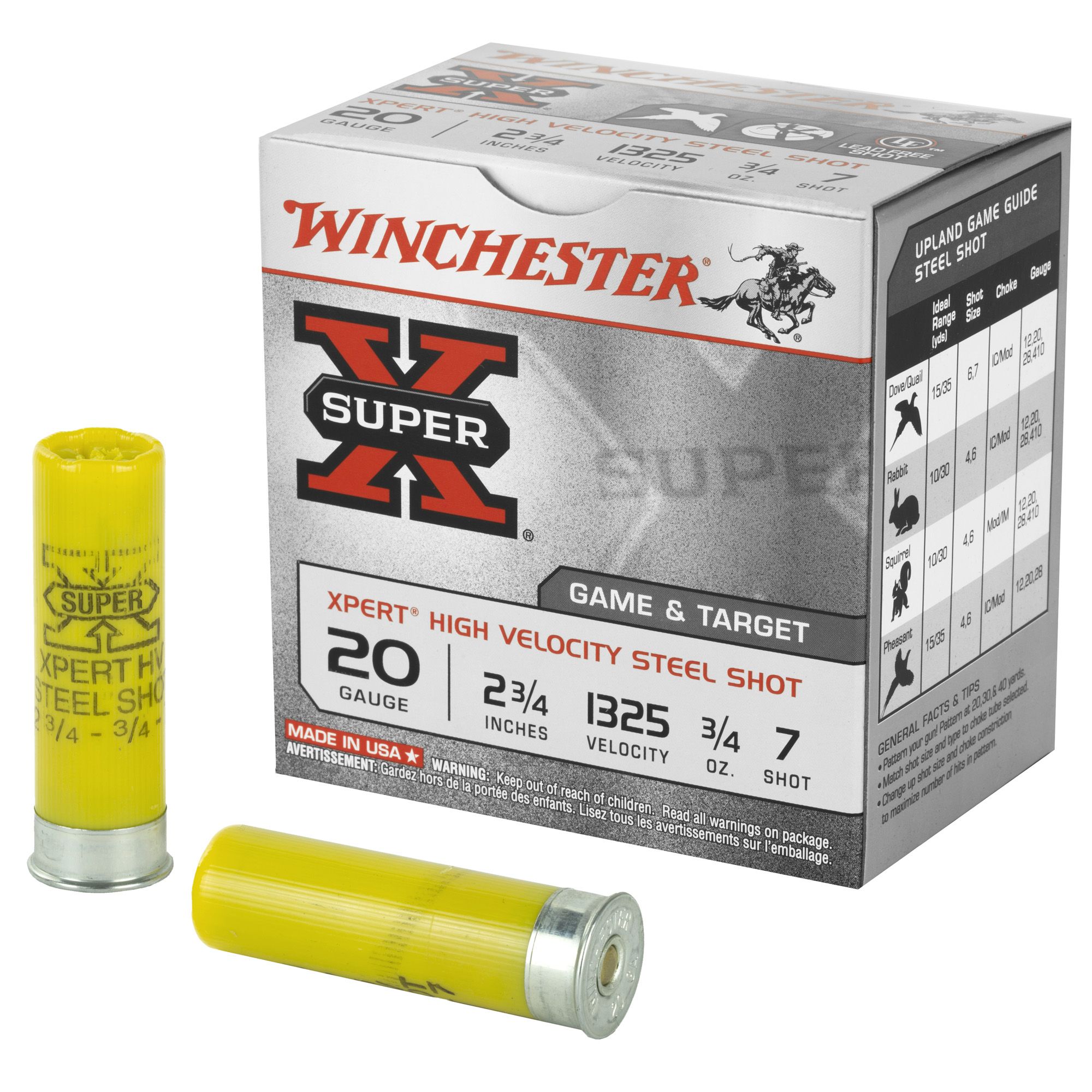 WIN XPERT TRGT 20GA 2.75″ #7 25/250