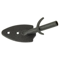 SKULL HOOKER FLUSH WALL MOUNT BLK