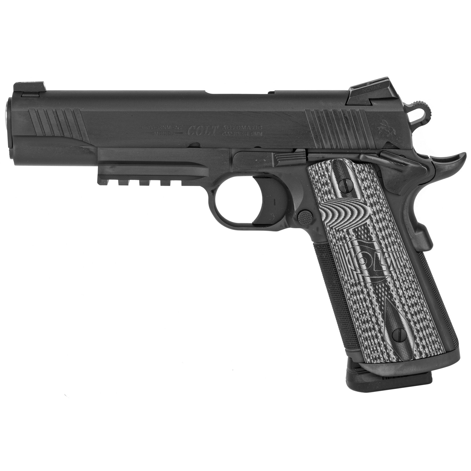 COLT CCU RAIL GUN 9MM 5″ 9RD BLK