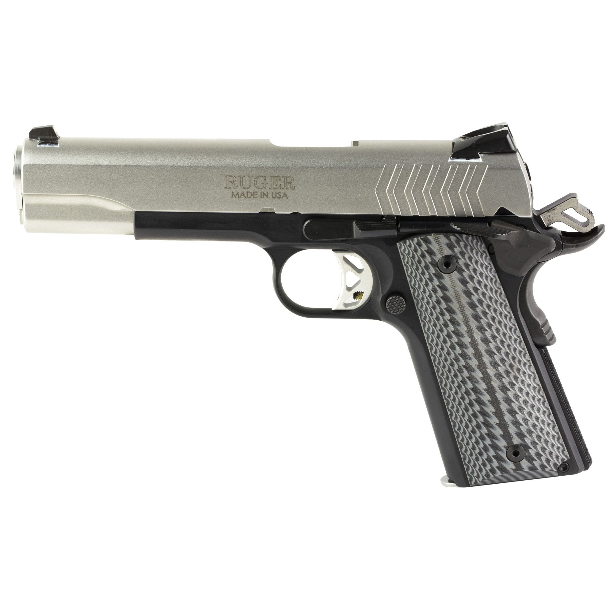 RUGER SR1911 9MM 5″ LTW 9RD BLK/SLV