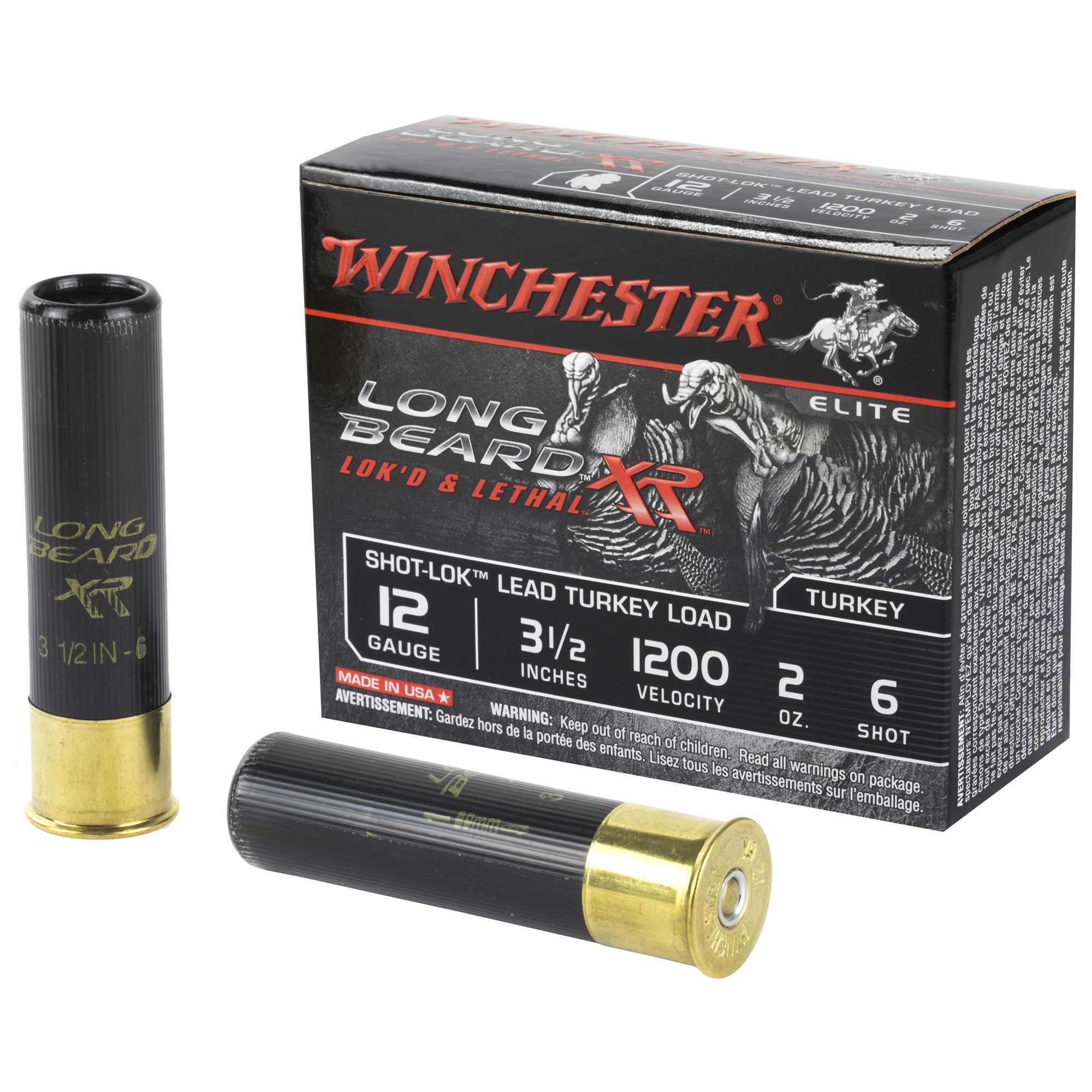WIN LB XR TRKY 12GA 3.5″ #6 2OZ 10/1