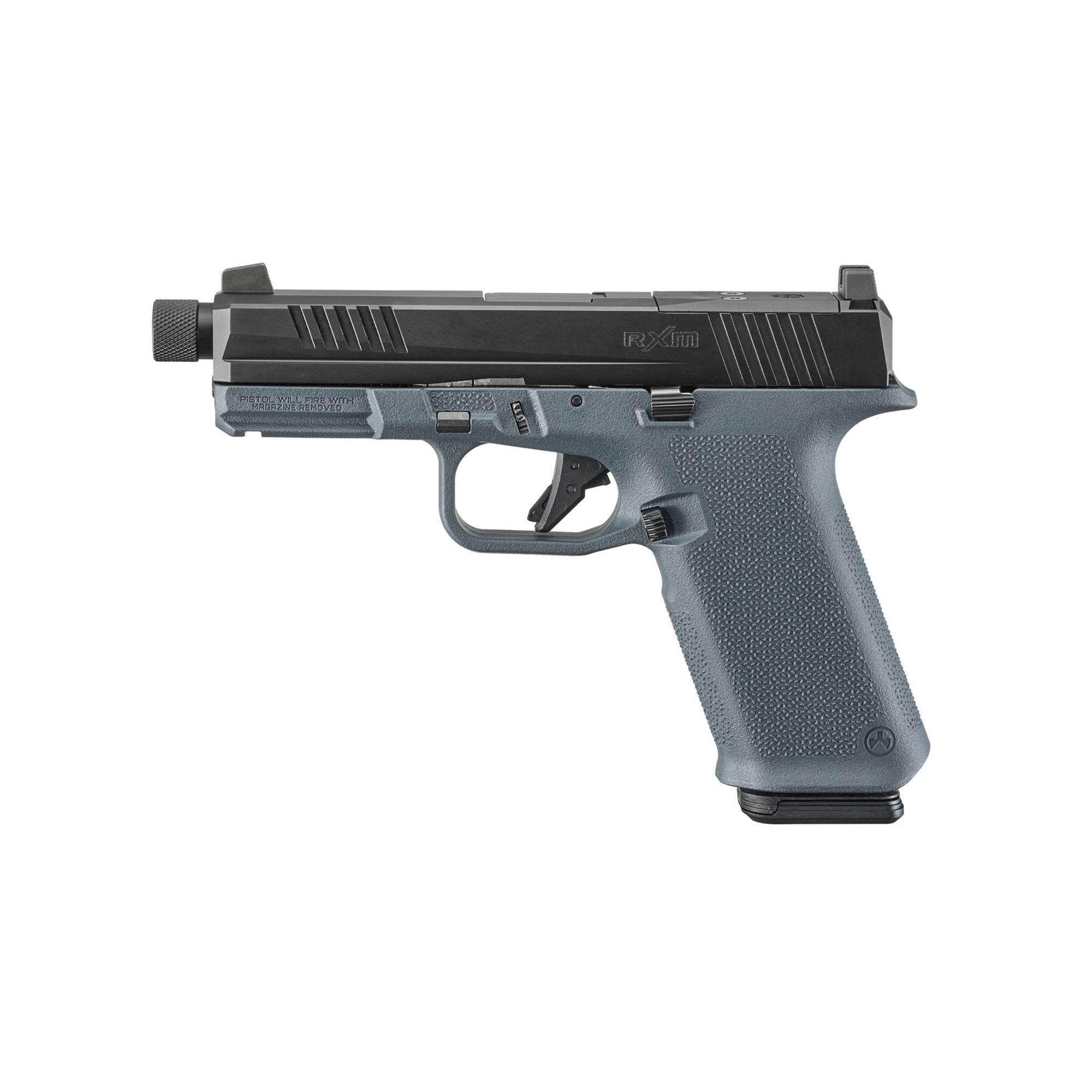 RUGER RXM 9MM 17RD OR NS 4.5″ TB GRY