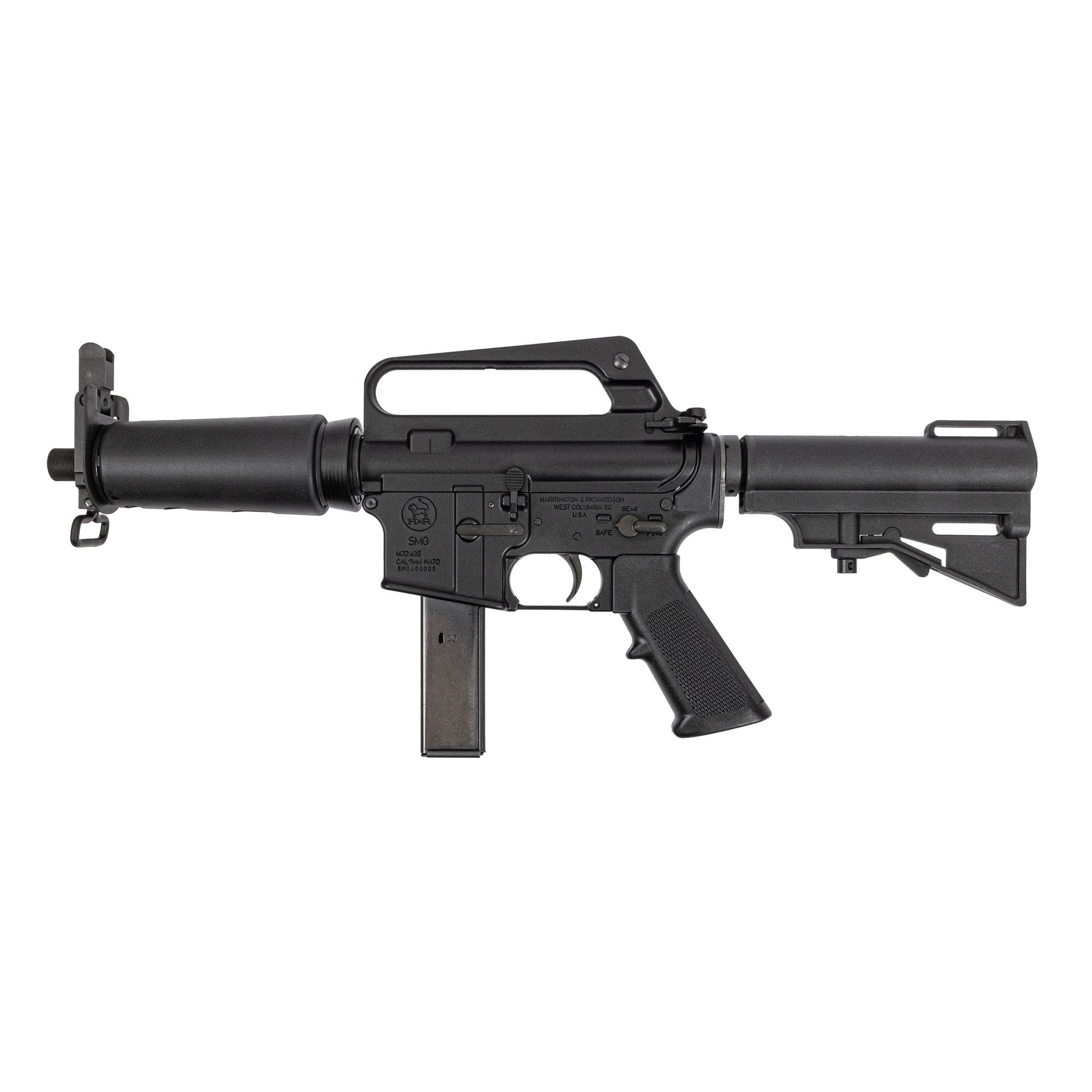 H&R RETRO DOE 7.5″ 9MM PSTL 20RD BLK