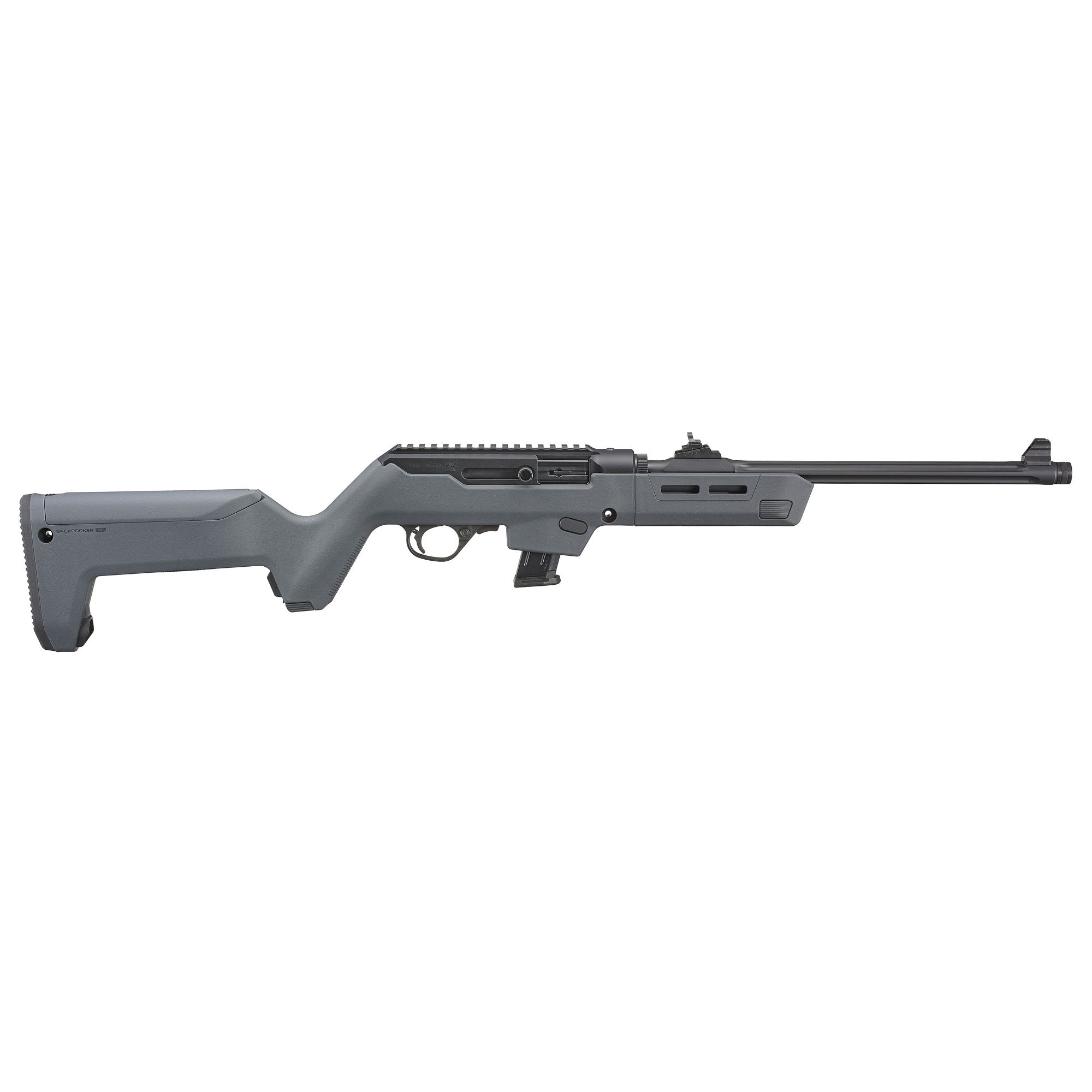 RUGER PC BKPKR 9MM 16″ 10RD GRY THRD