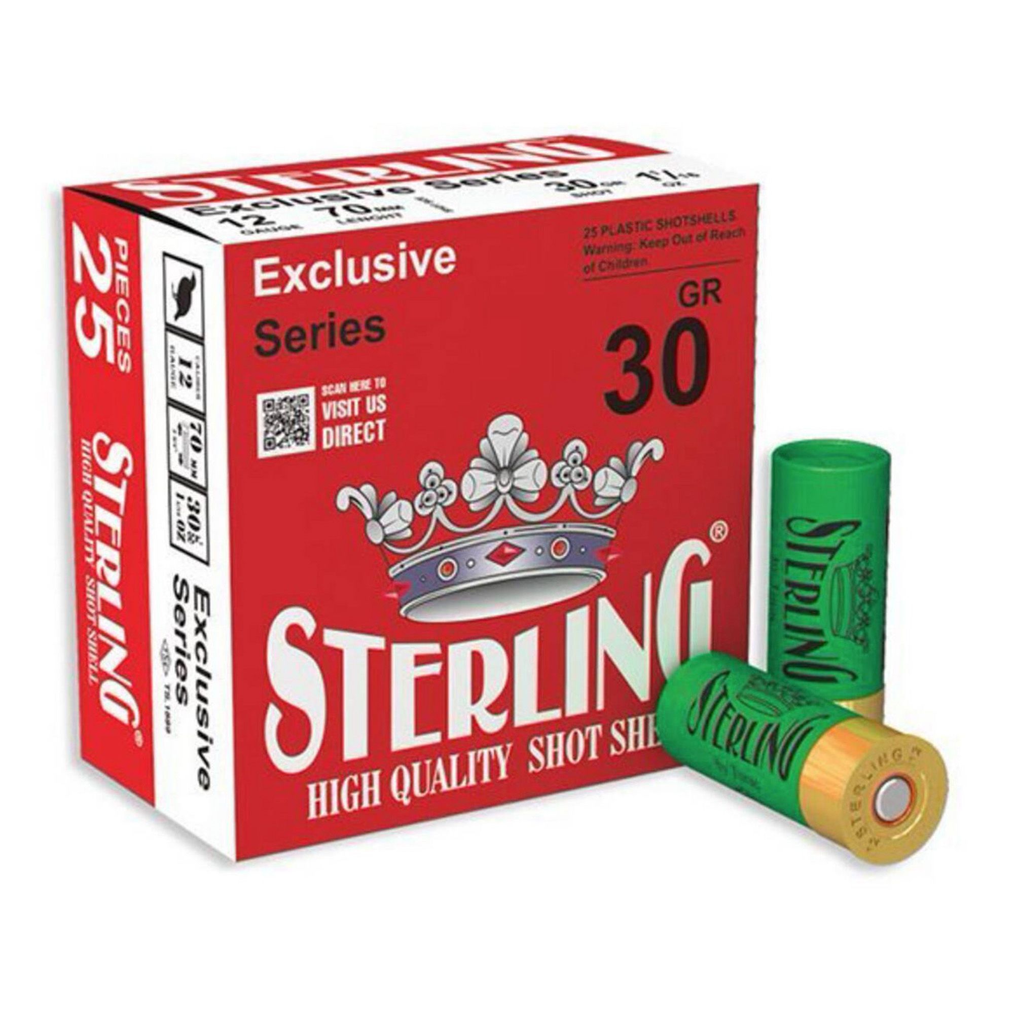 STERLING EXCLSV 12GA 2.75″ #8 25/250
