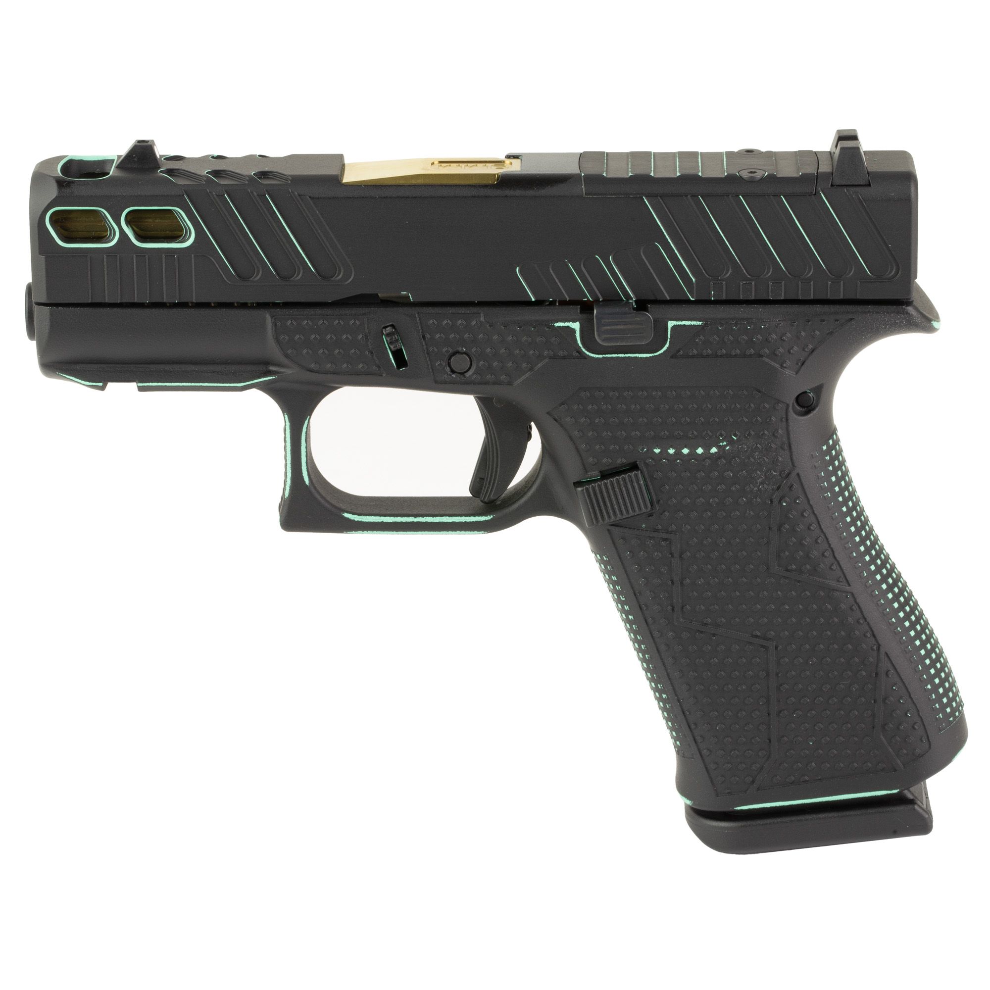 GLOCK 43X 9MM 10RD BLACK ROBBIN BLUE