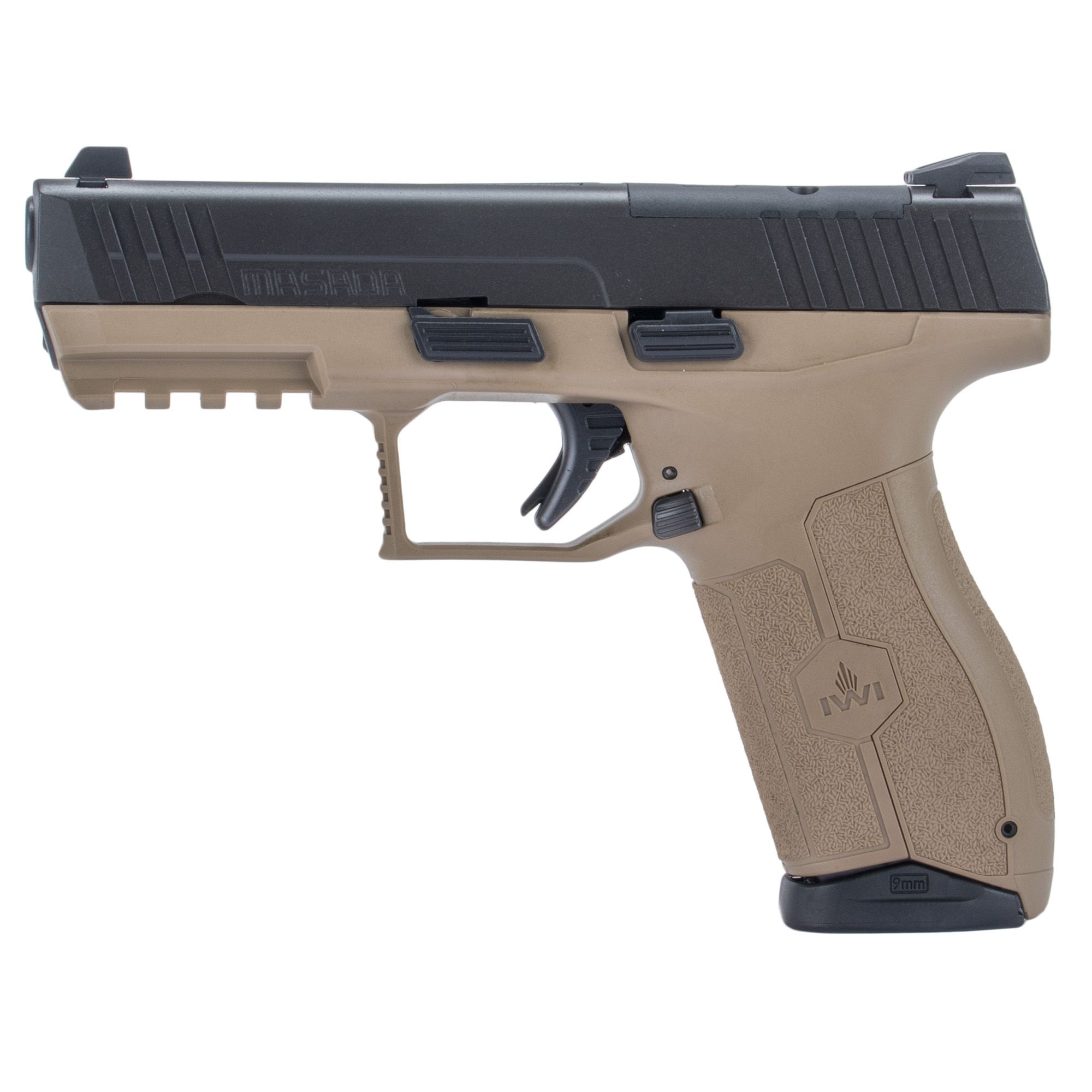 IWI MASADA OR 9MM 4.1″ 10RD FDE NS
