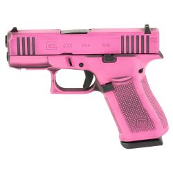 GLOCK 43X 9MM 10RD BUBBLE GUM BW