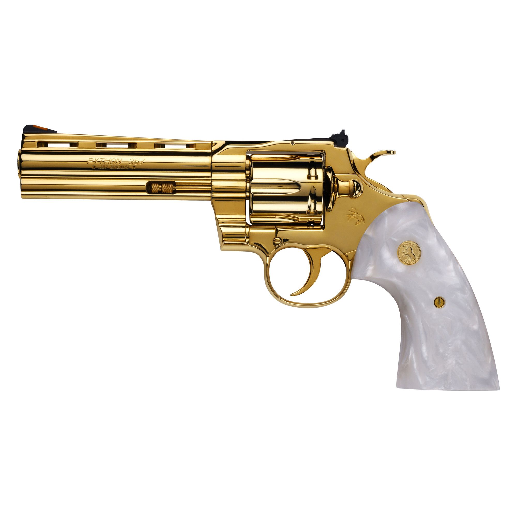 COLT PYTHON 357MAG 5″ 6RD 24K GOLD
