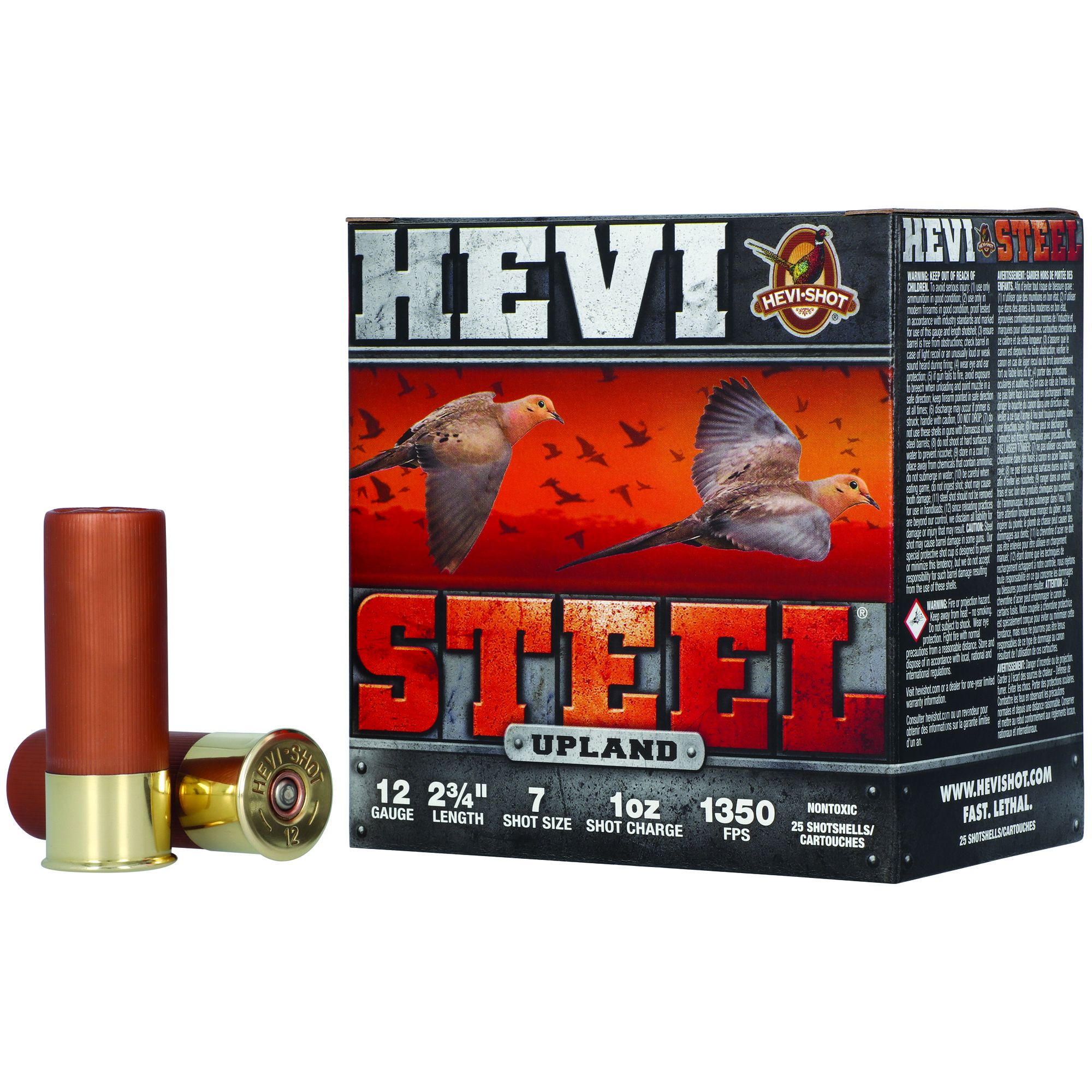 HEVI STL UPLND 12GA 2.75″ #7 25/250