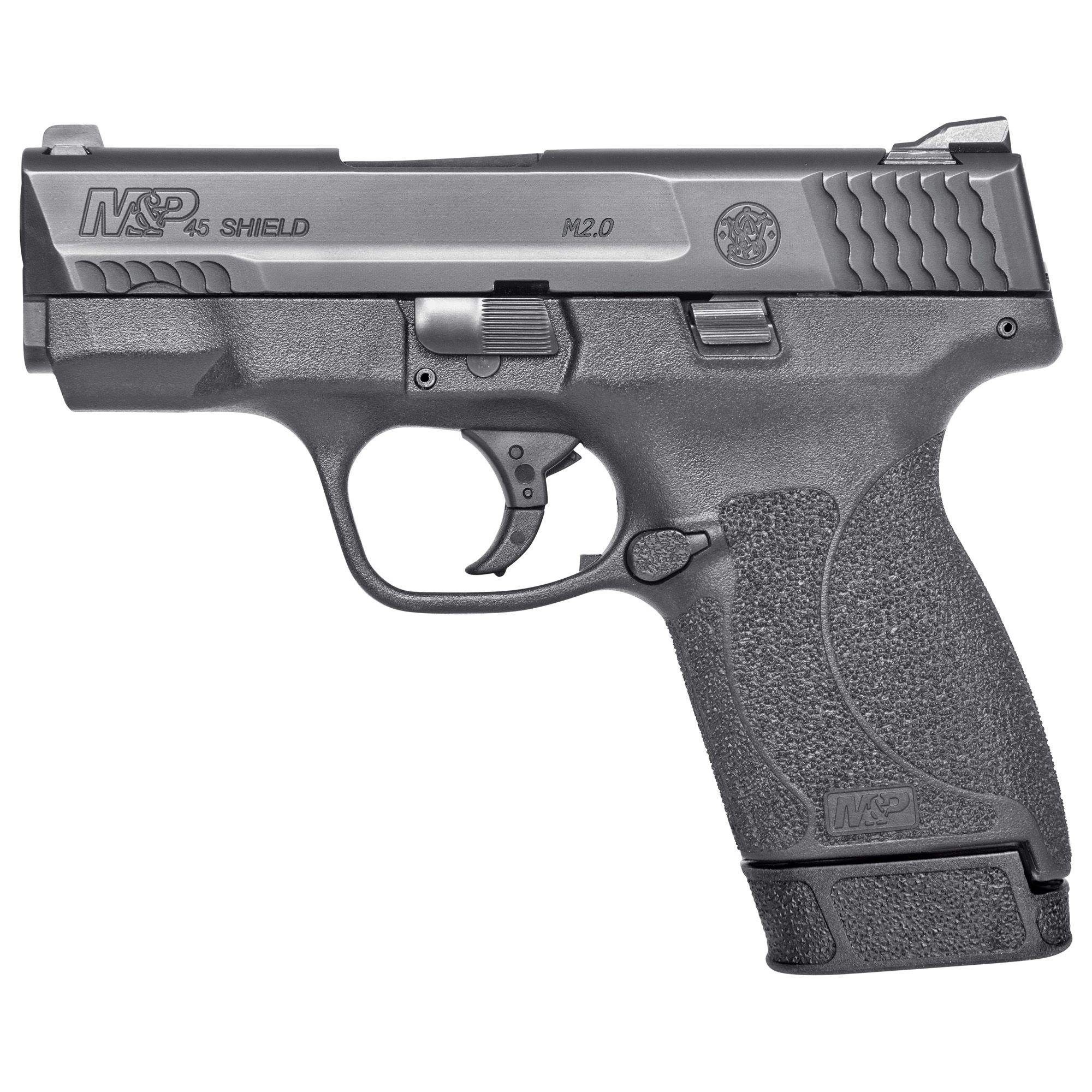 S&W SHLD M2.0 45ACP 3.3″ 7RD NMS BLK