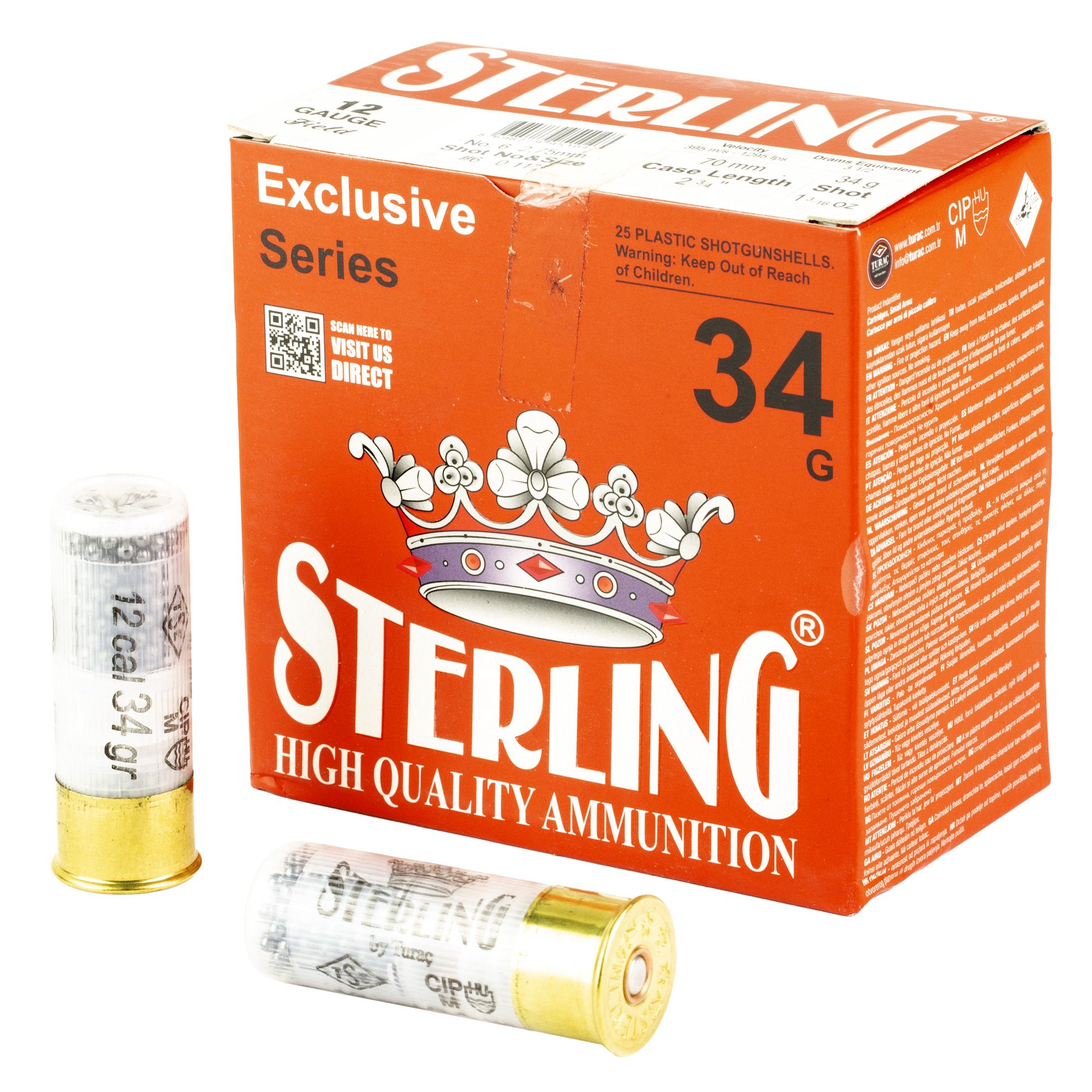STERLING EXCLSV 12GA 2.75″ #6 25/250