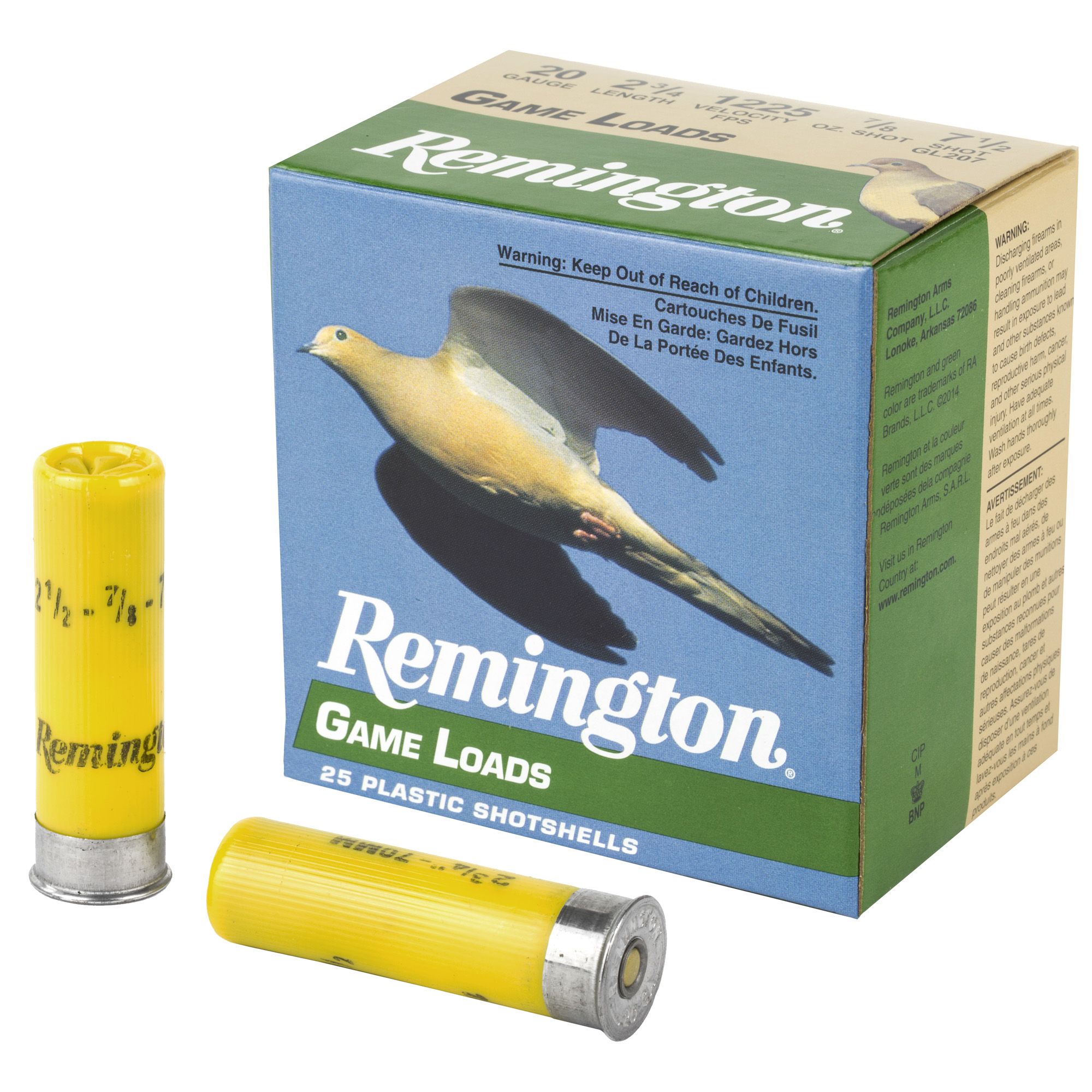 REM GAM LOAD 20GA 2 3/4″ #7.5 25/250