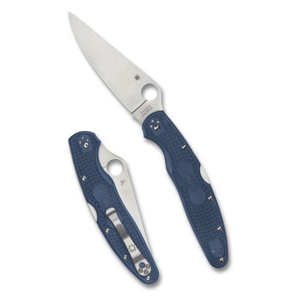 SPYDERCO POLICE 4 LTWT 4.38″ BLU/SLV