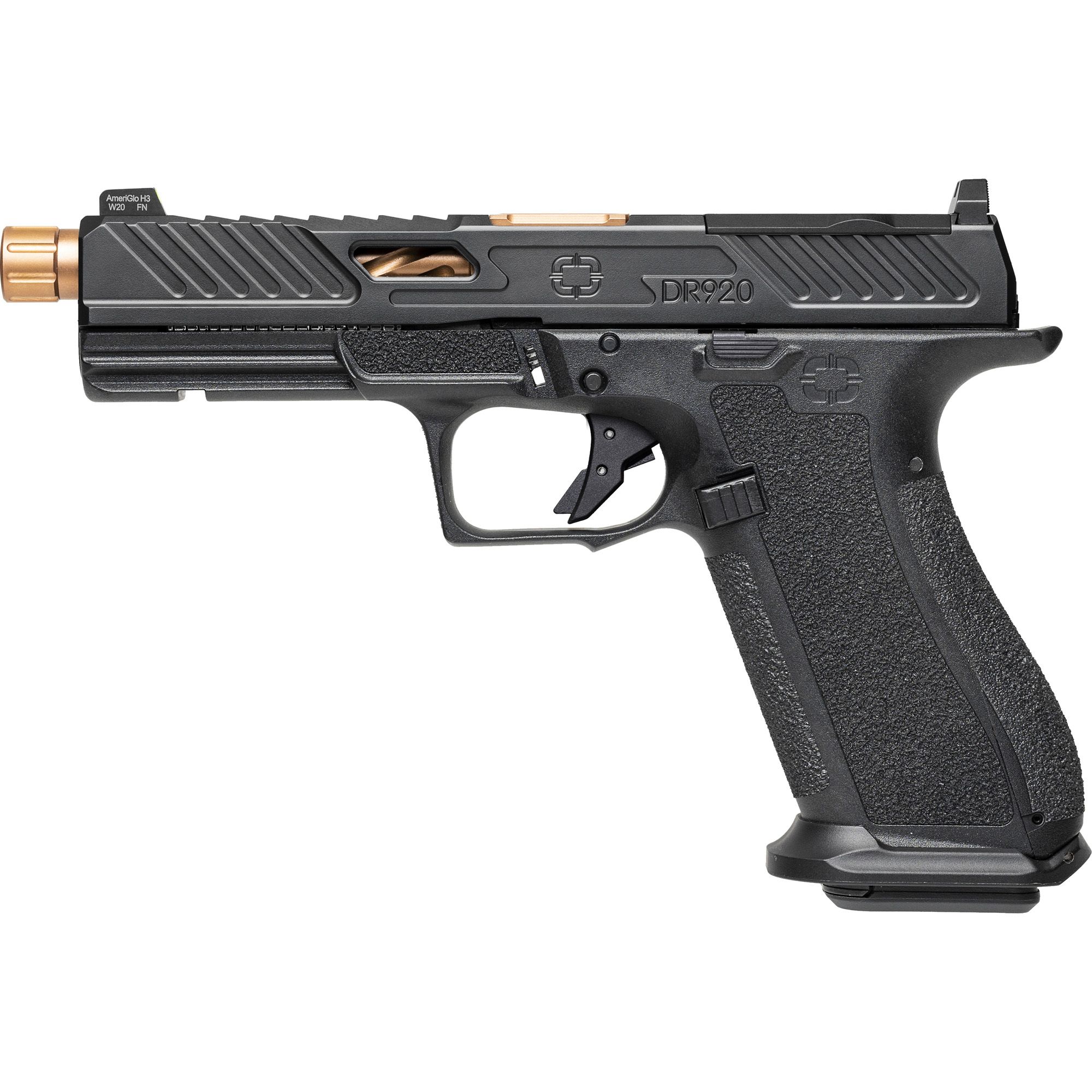 SHDW DR920 ELTE 9MM 5″ THR BRZ BBL
