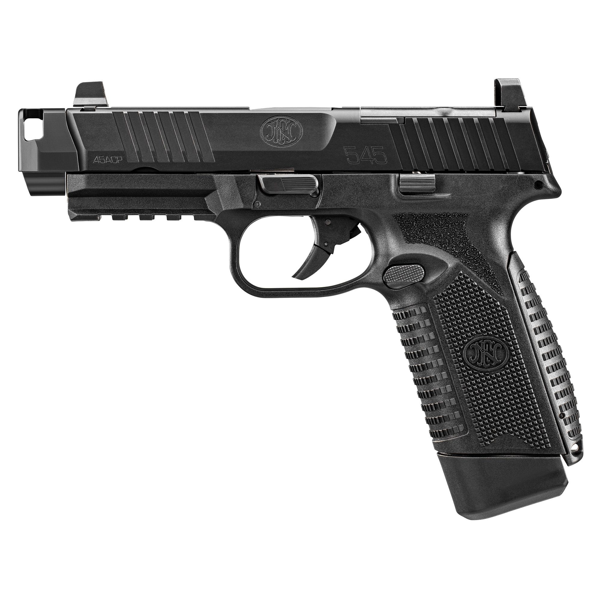 FN 545 MRD COMP 45ACP 4.43″ 15RD BLK