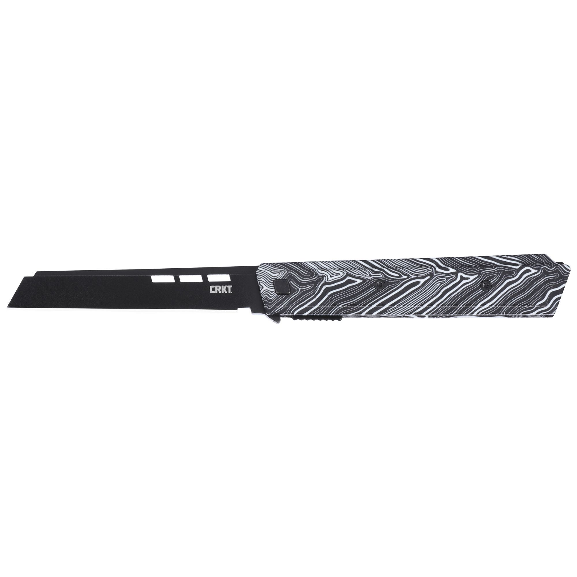 CRKT ZEPHYR 3.22″ PLAIN EDGE WHT/BLK