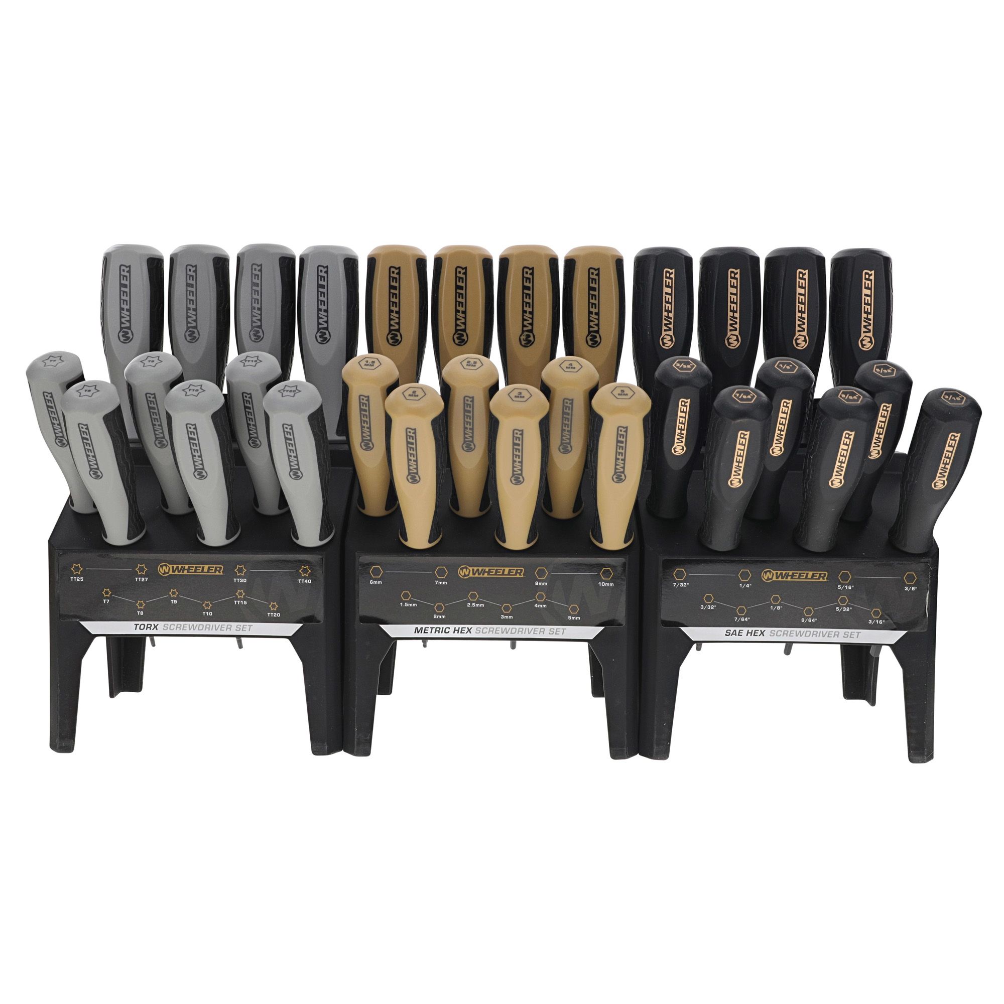 WHEELER 30PC HEX/TORX BENCH DRIV SET