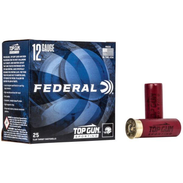 FED TOP GUN 12GA 2.75″ #8 1 OZ 25/