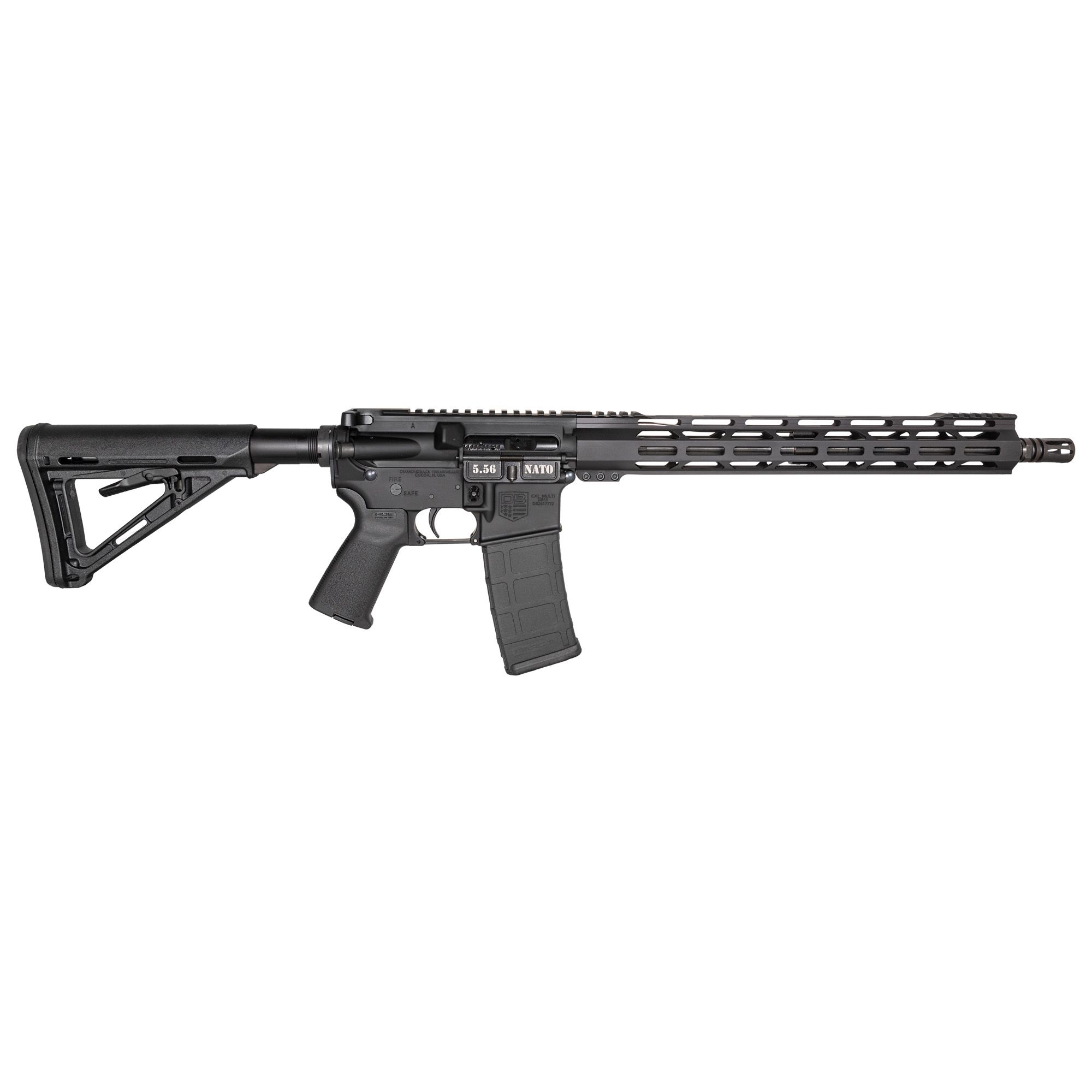 DBF DB15 5.56 16″ MLOK MOE 30RD BLK