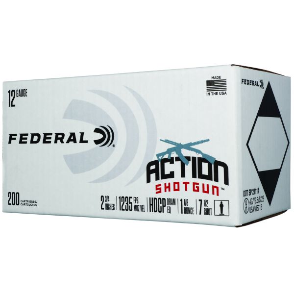 FED ACTN 12GA 2.75″ #7.5 200RD