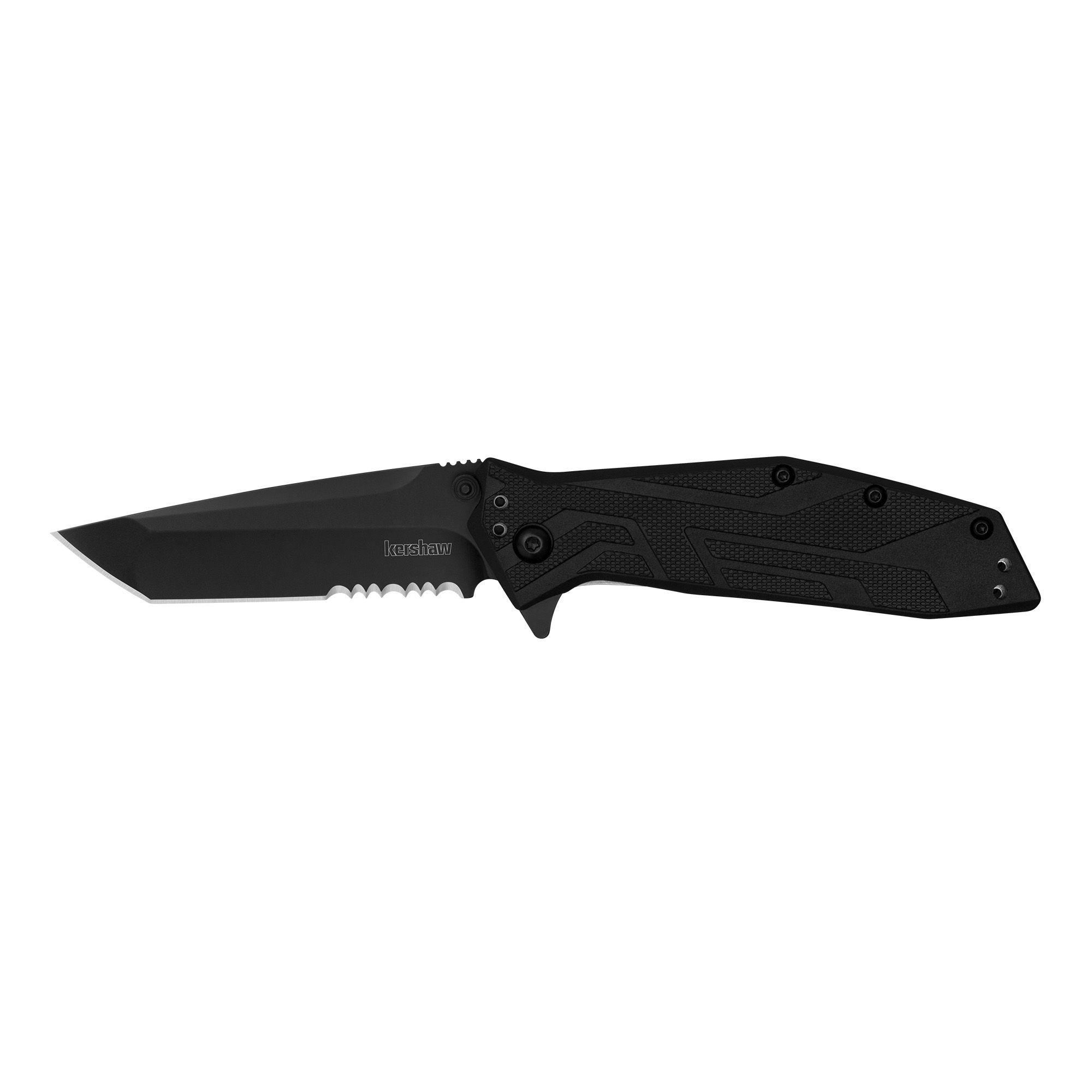 KERSHAW BRAWLER SERRATED 3″ BLK/OX