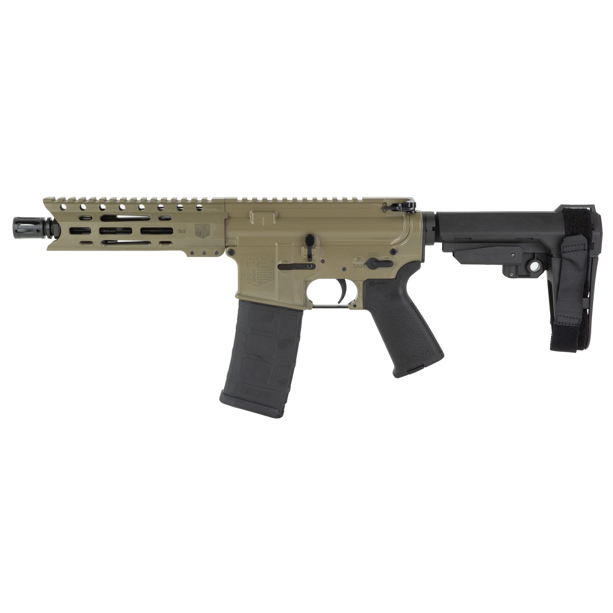DBF DB15 5.56 7″ MLOK 30RD FDE BRACE