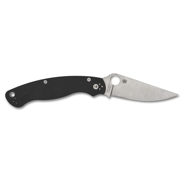 SPYDERCO MILITARY 2 4″ BLK/SLV LEFT