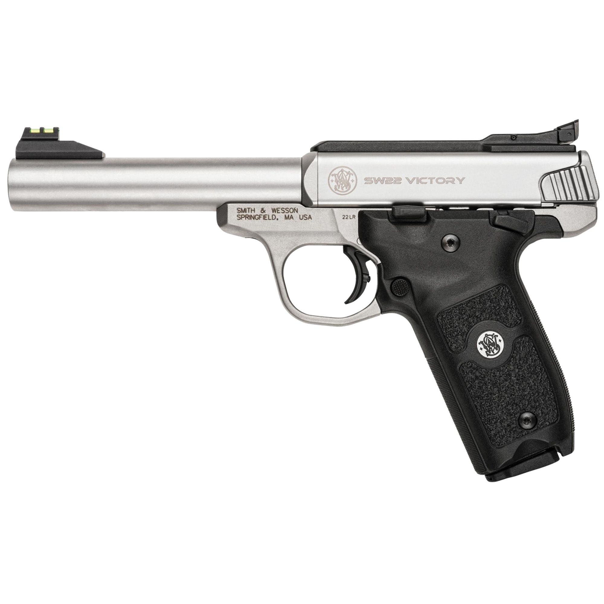 S&W VICTORY 22LR 5.5″ 10RD STS AFOS
