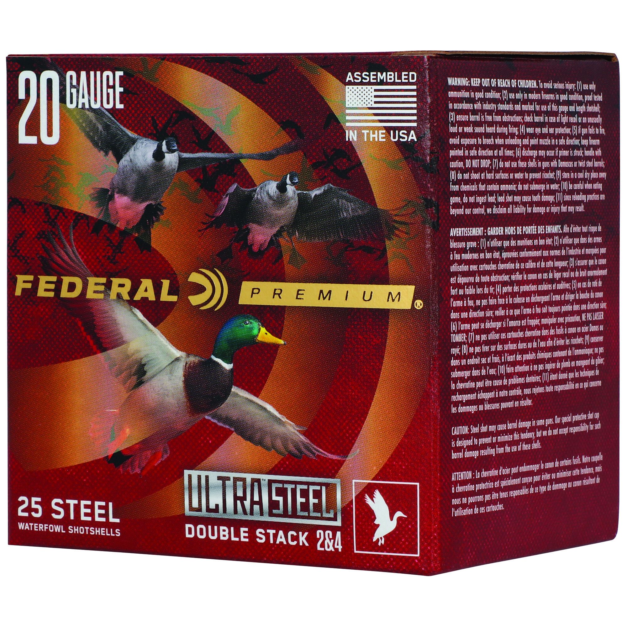 FED ULT STL 20GA 3″ 1OZ #2 25/250