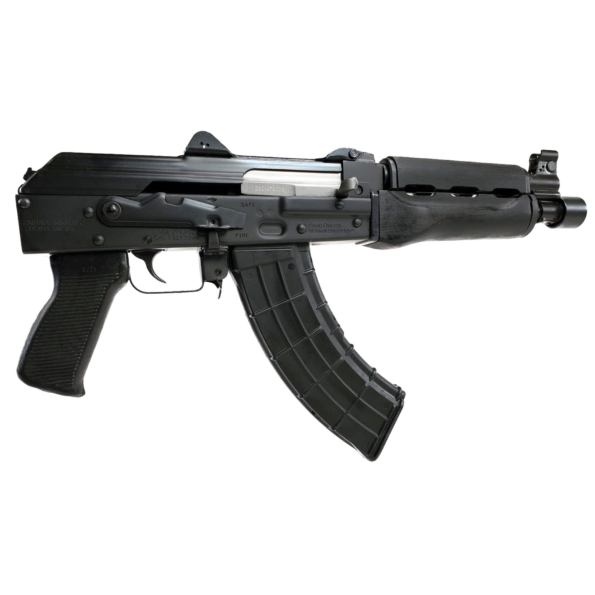 ZASTAVA ZPAP92 PSTL 762X39 10″ 30RD