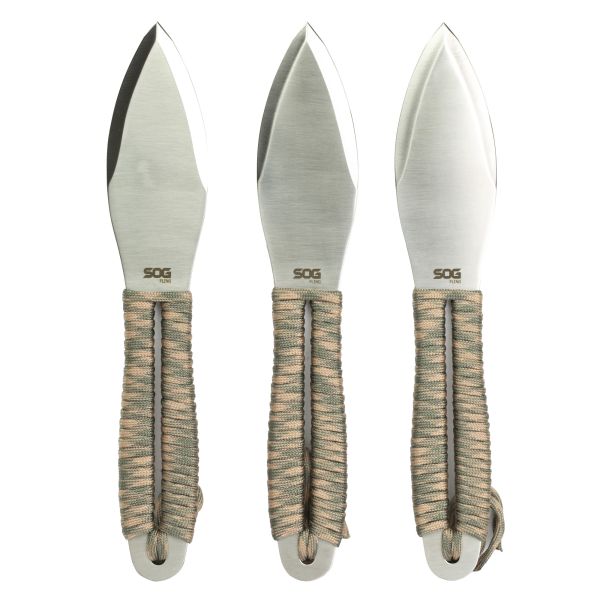 SOG FLING THRWNG KNVS 2.8″ 3PK W/STH