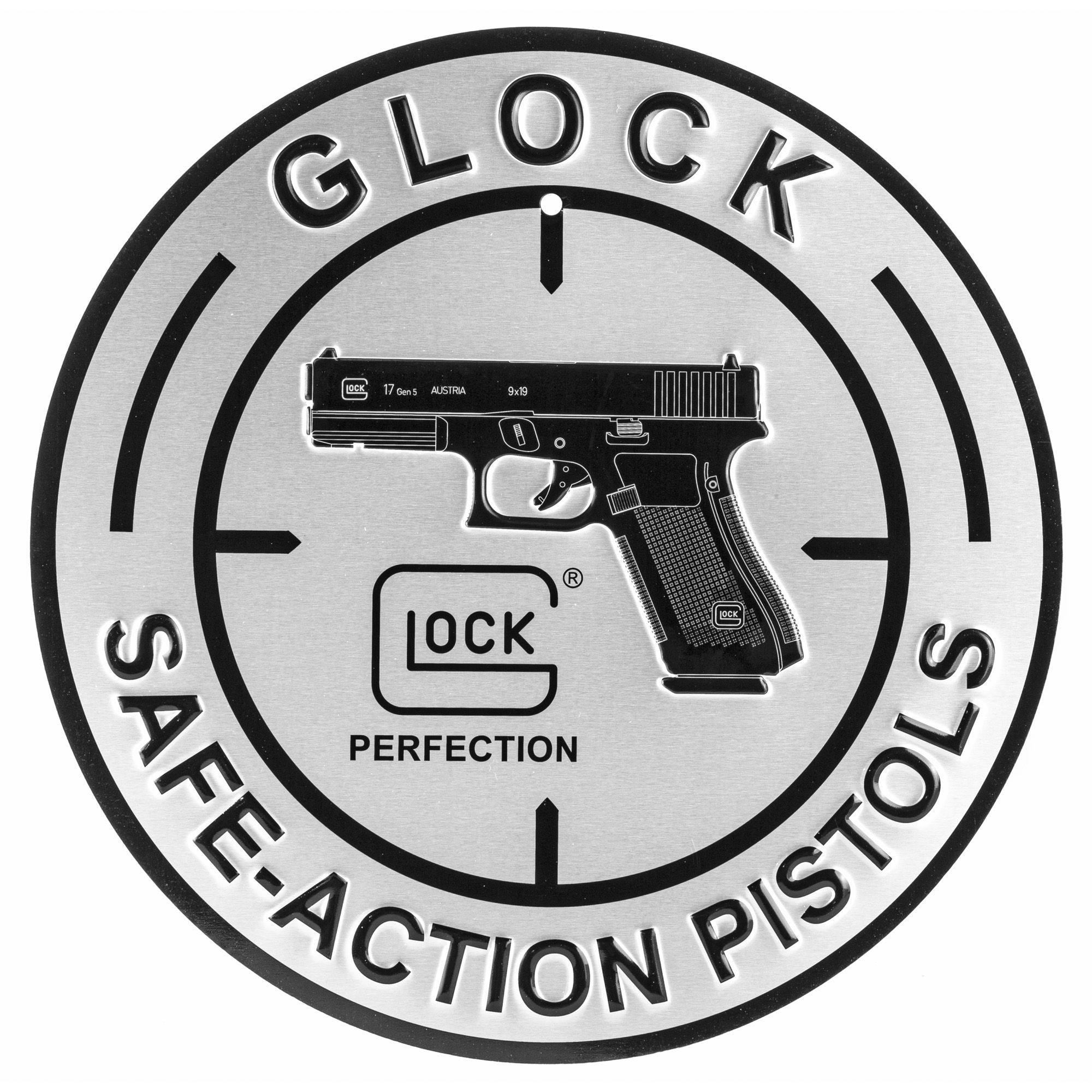 GLOCK OEM SAFE ACTION SIGN ALUM