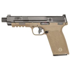 S&W M&P 5.7X28 OR TB 22RD 5″ FDE/BLK