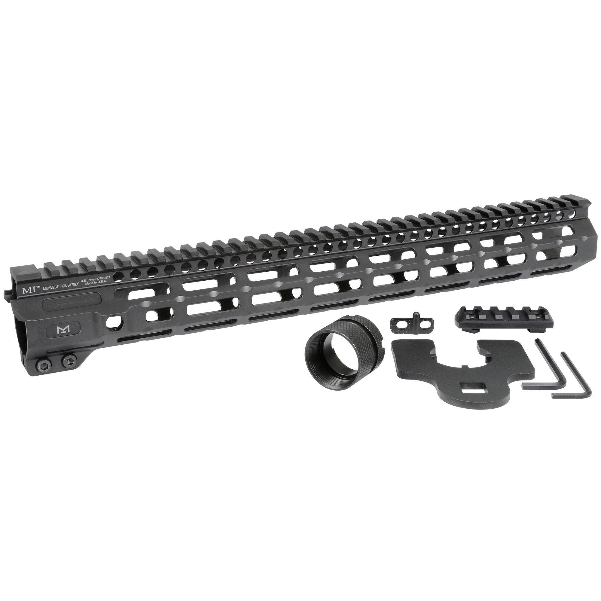 MIDWEST COMBAT RAIL 15″ HNDGRD MLOK