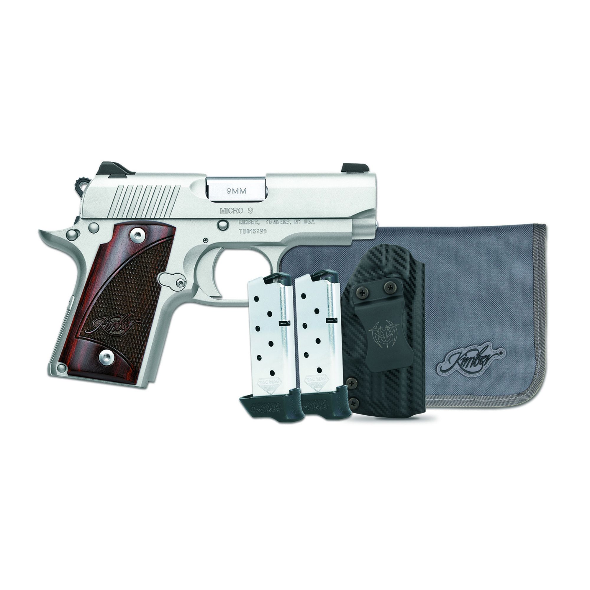 KIMBER MICRO9 9MM 7RD STS/RSWD BNDL