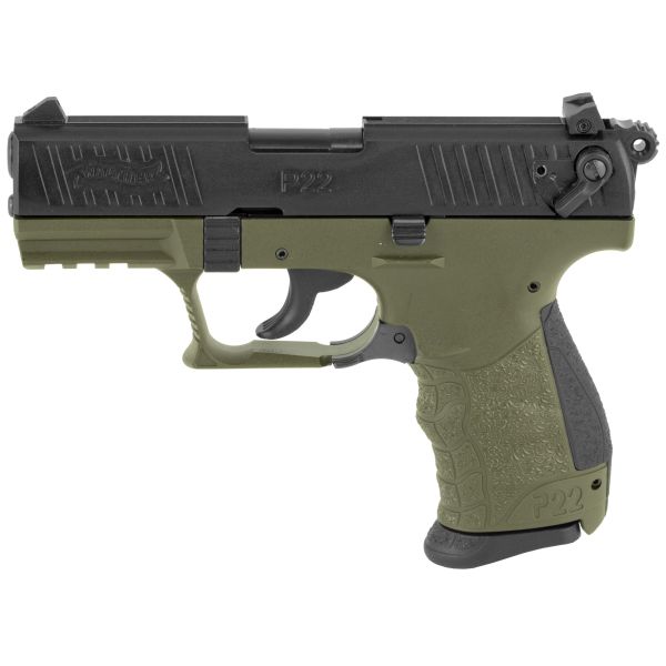 WAL P22Q 22LR 3.42″ 10RD MLTRY GRN