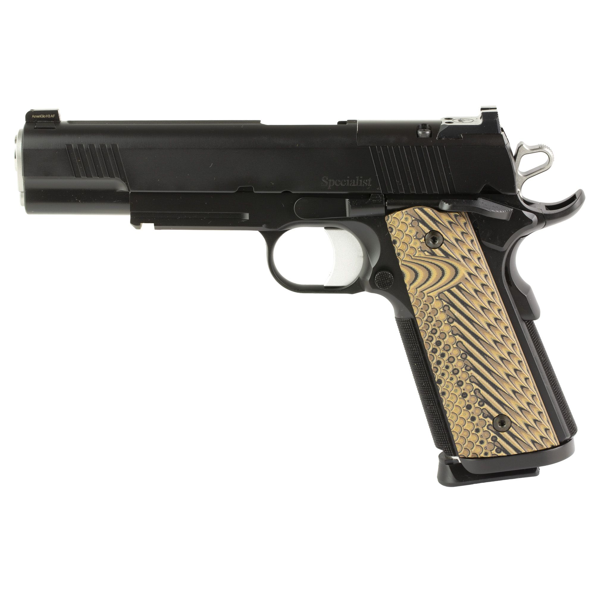 DW SPECIALIST OR 9MM 5″ RAIL BLK