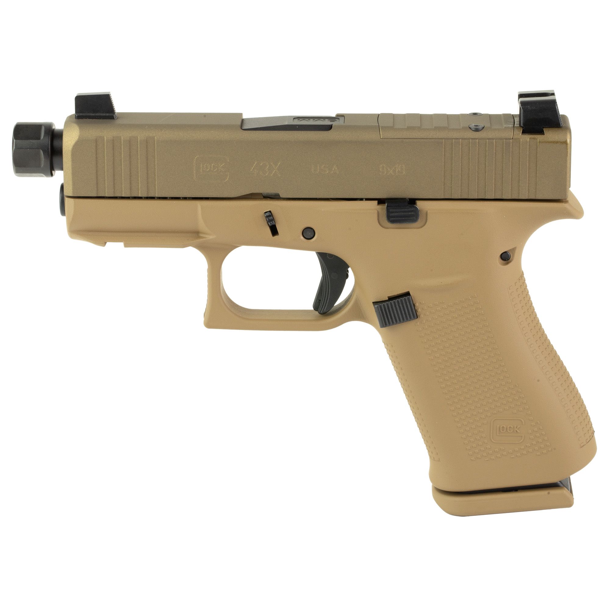 GLOCK 43X 9MM 10RD DEBO FDE TB