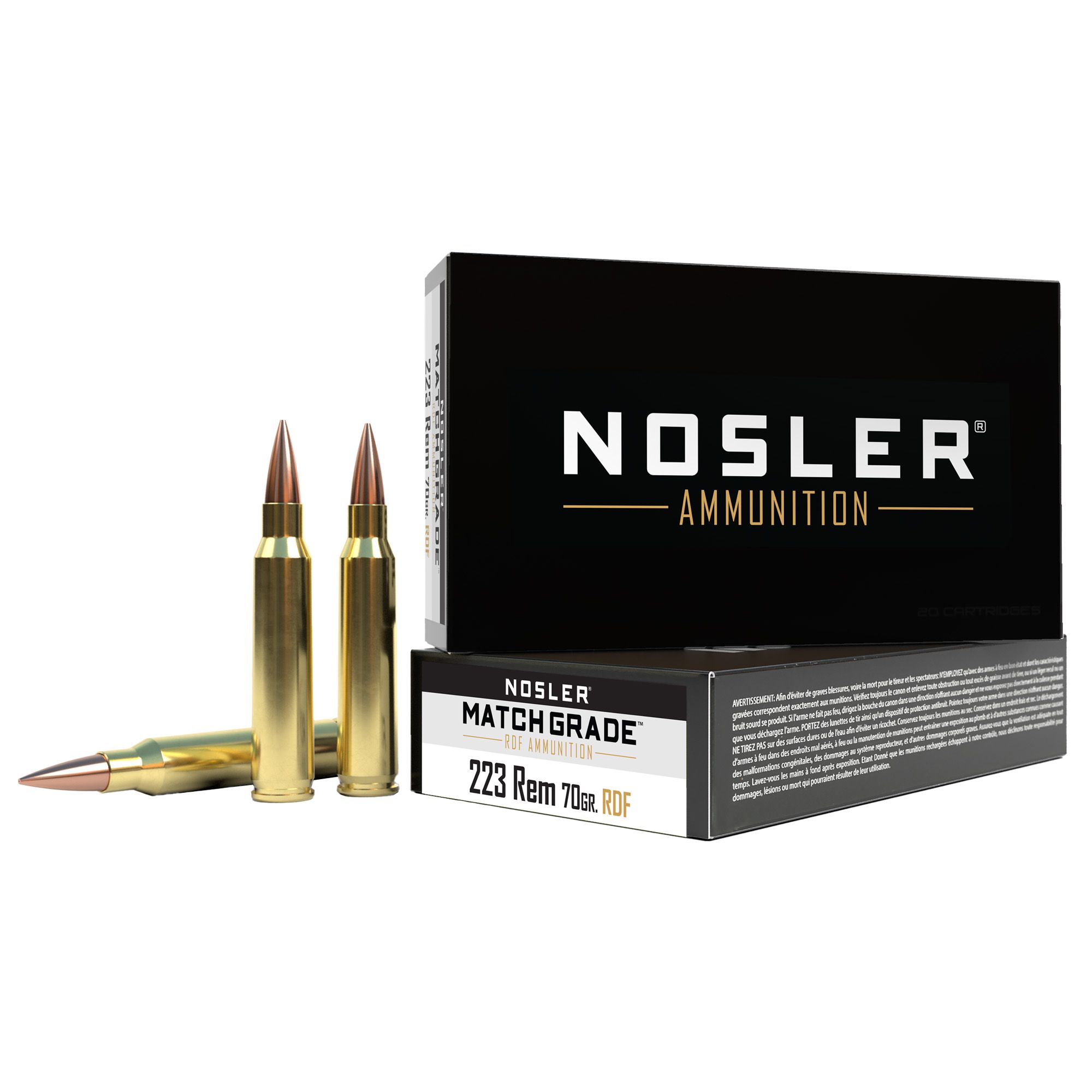 NOSLER RDF 223 REM 70GR HPBT 20/200