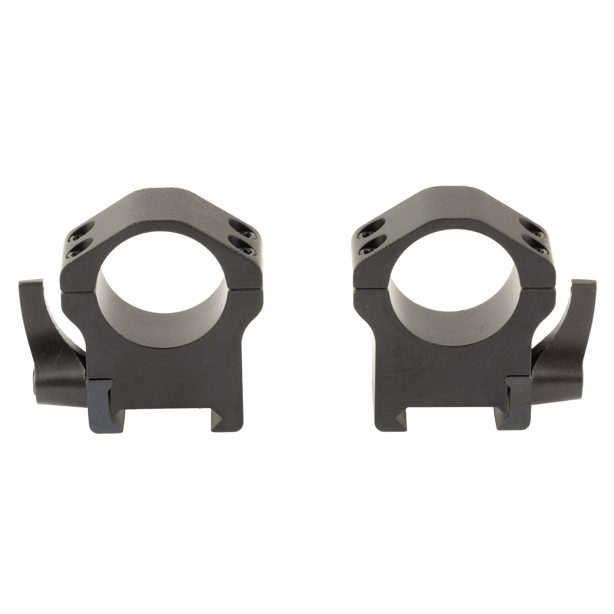 WARNE MAXIMA 1″ HRZ QD HI RINGS BLK