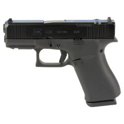 GLOCK 43X 9MM 10R MOS FS THIN BLU LN