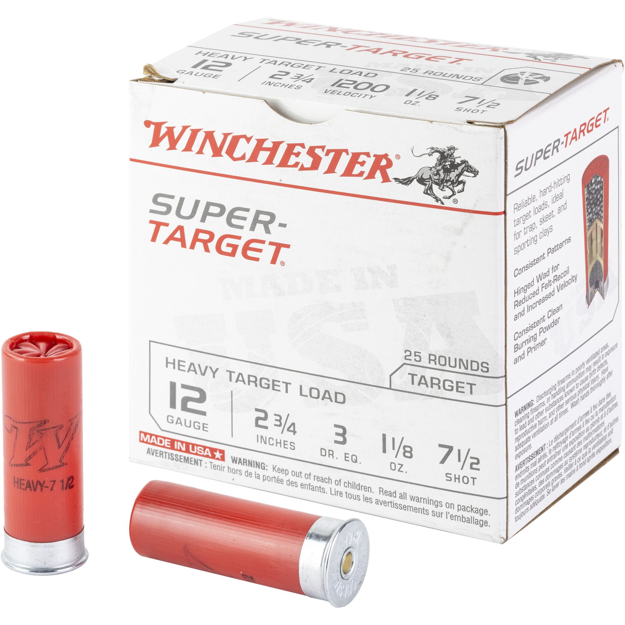 WIN SPTRGT HVY 12GA 2.75 #7.5 25/250
