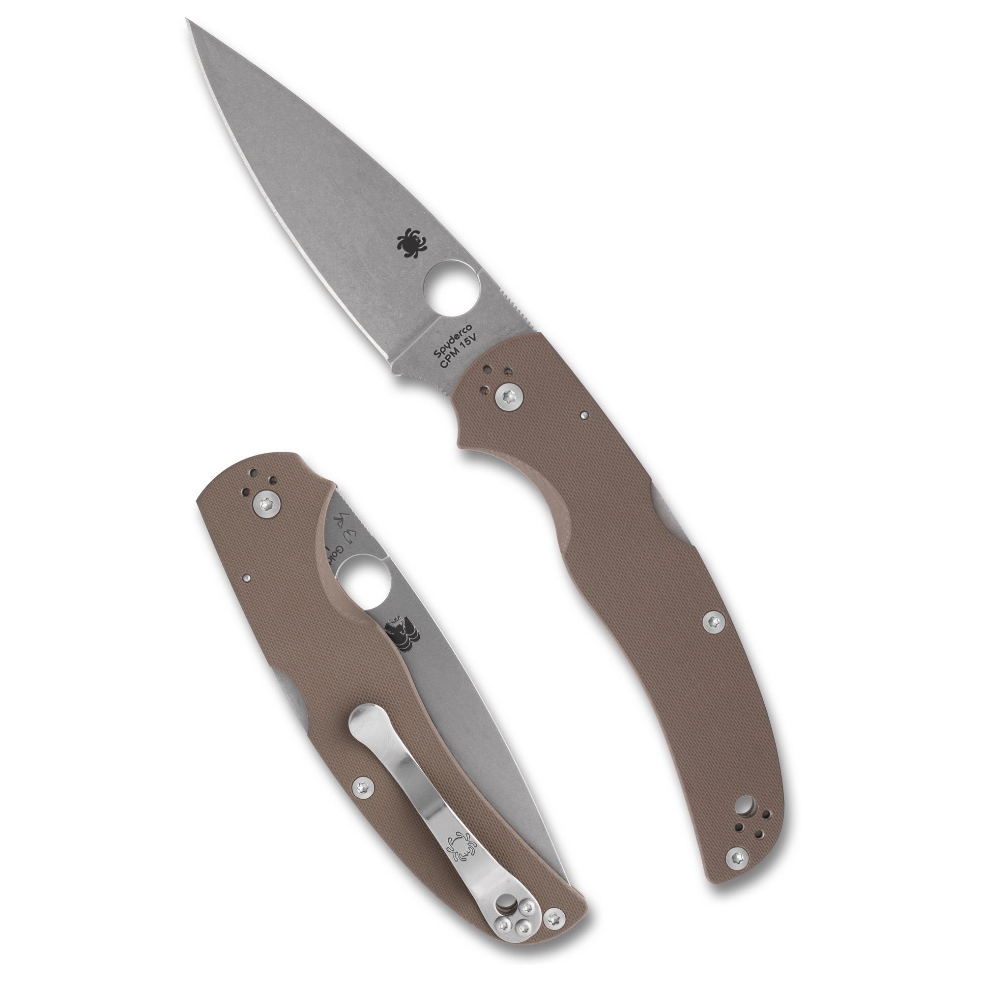 SPYDERCO NATIVE CHIEF 4.08″ BRN/SLV