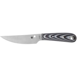SPYDERCO BOW RVR G-10 BLK/WTE W/STH