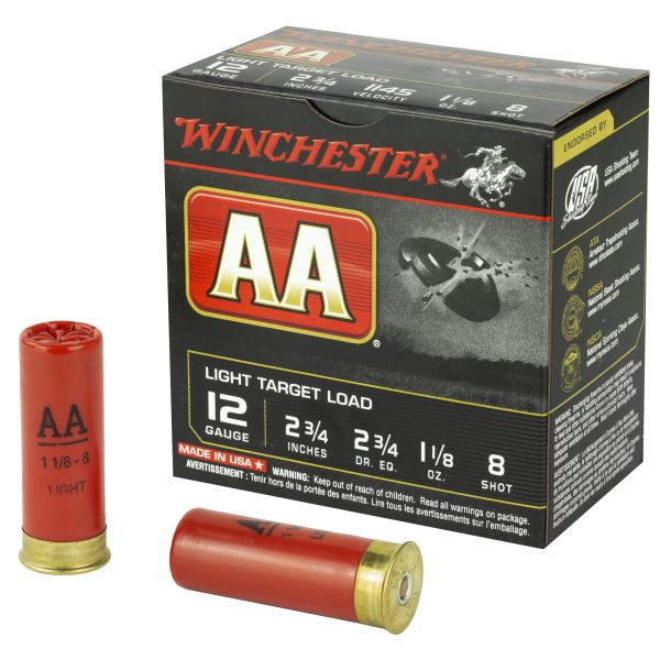 WIN AA TRGT 12GA 2.75″ #8 25/250
